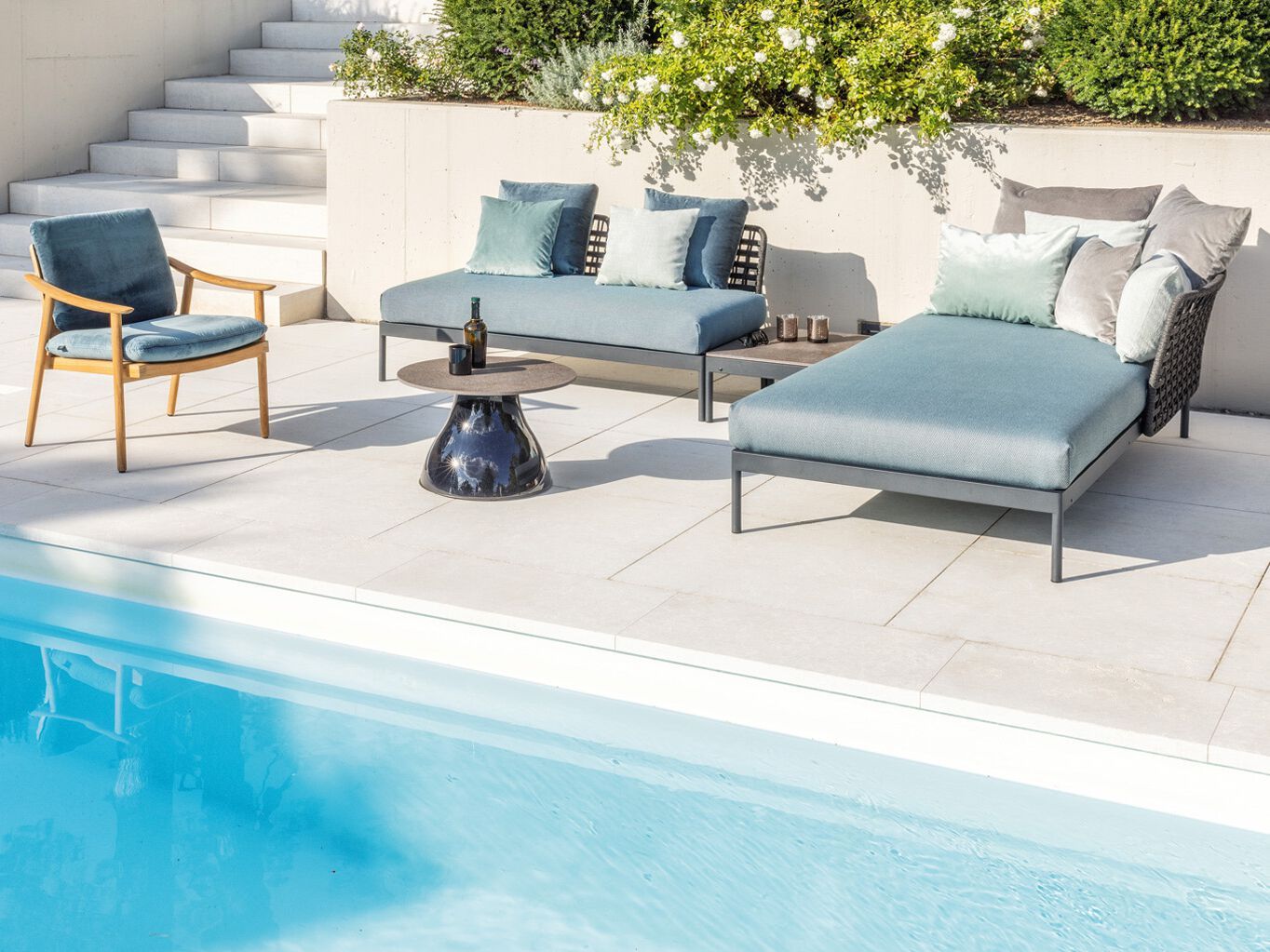 Садовая скамейка в Sunbrella® FISCHER MÖBEL Kairos ARCH-00062030 - Вид №2