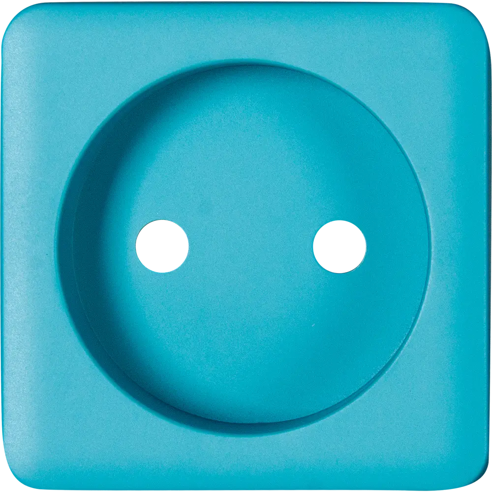 Накладка для розетки без заземления Lexman Cosy, цвет бирюзовый STLM-2126456