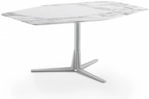 Flexform Журнальный столик из мрамора с подставкой 3 звезды Sveva