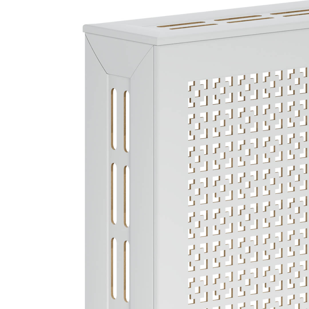 Экран для радиатора 90х60 см Дамаско белый STELLA Standart STSR-1144