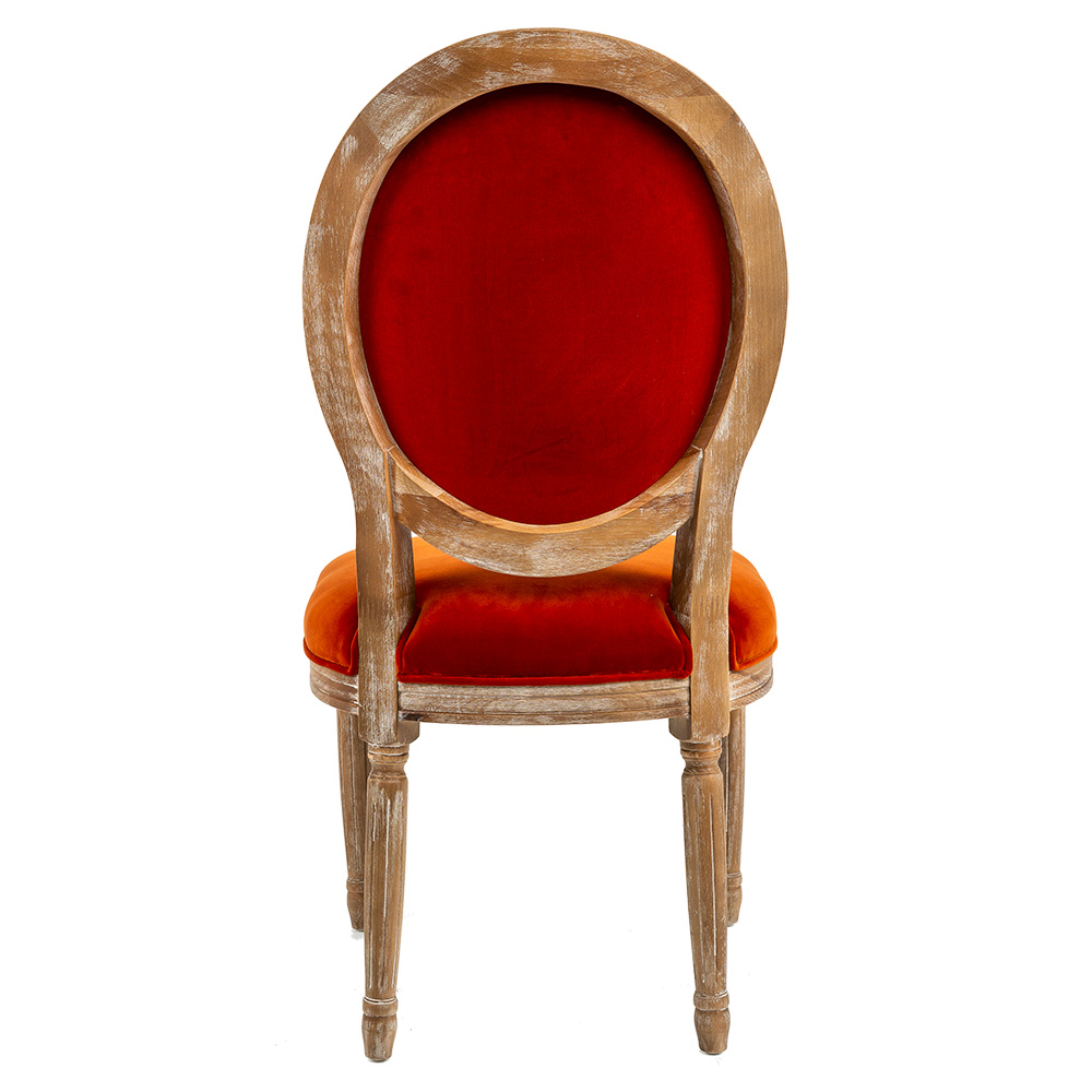 3113008 Стул «Луи / Оранжевое солнце» (бархат, лесной орех) Object Desire  - Вид №2