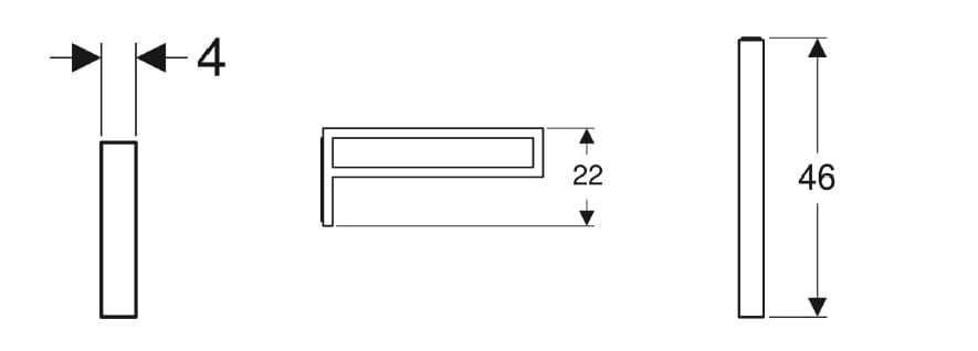 Держатель для полотенец из хромированного металла Geberit One ARCH-00048891 - Вид №1
