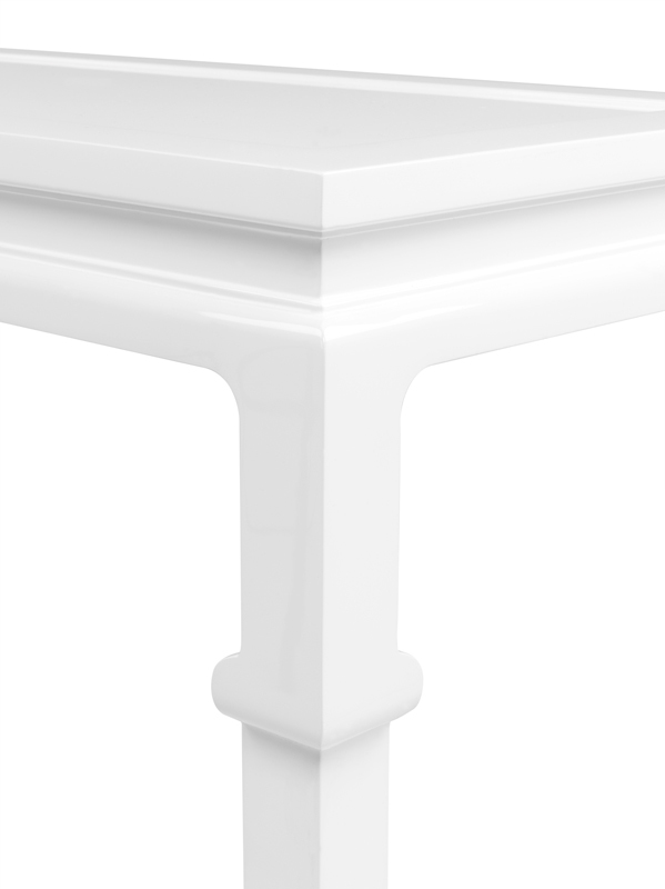 Консоль белая глянцевая с фигурными ножками Opium от Eichholtz EICHHOLTZ EICHHOLTZ 060944 Белый  - Вид №2