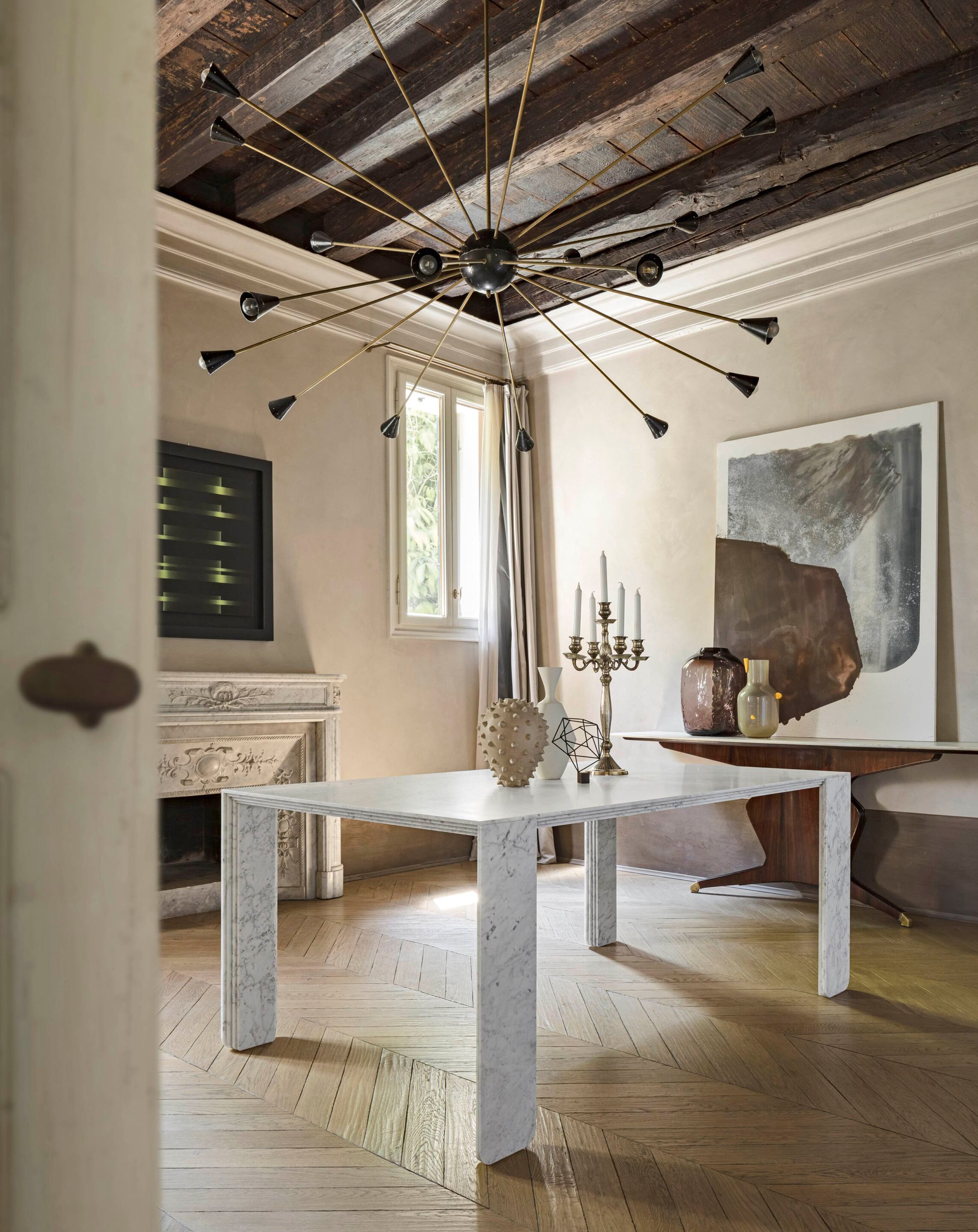 Прямоугольный стол из каррарского мрамора Pianca CORINTO ARCH-00006266 - Вид №1