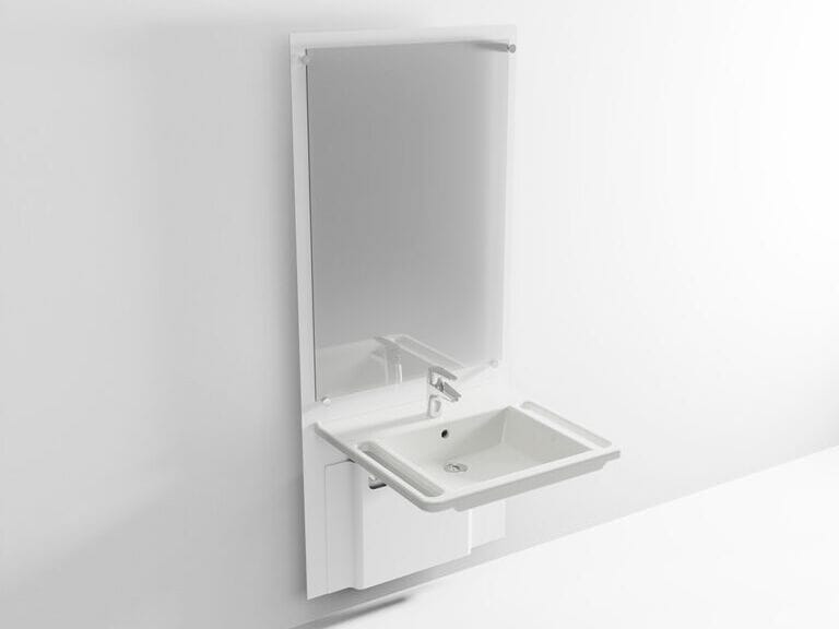 Умывальник с зеркалом с регулируемой высотой Ropox SLIM ARCH-00138242 - Вид №1