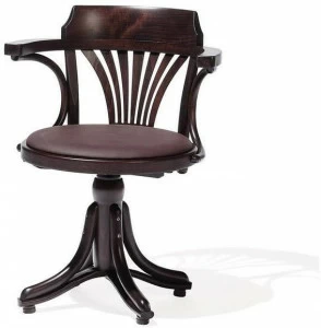 TON Вращающееся кресло из дерева со встроенной подушкой