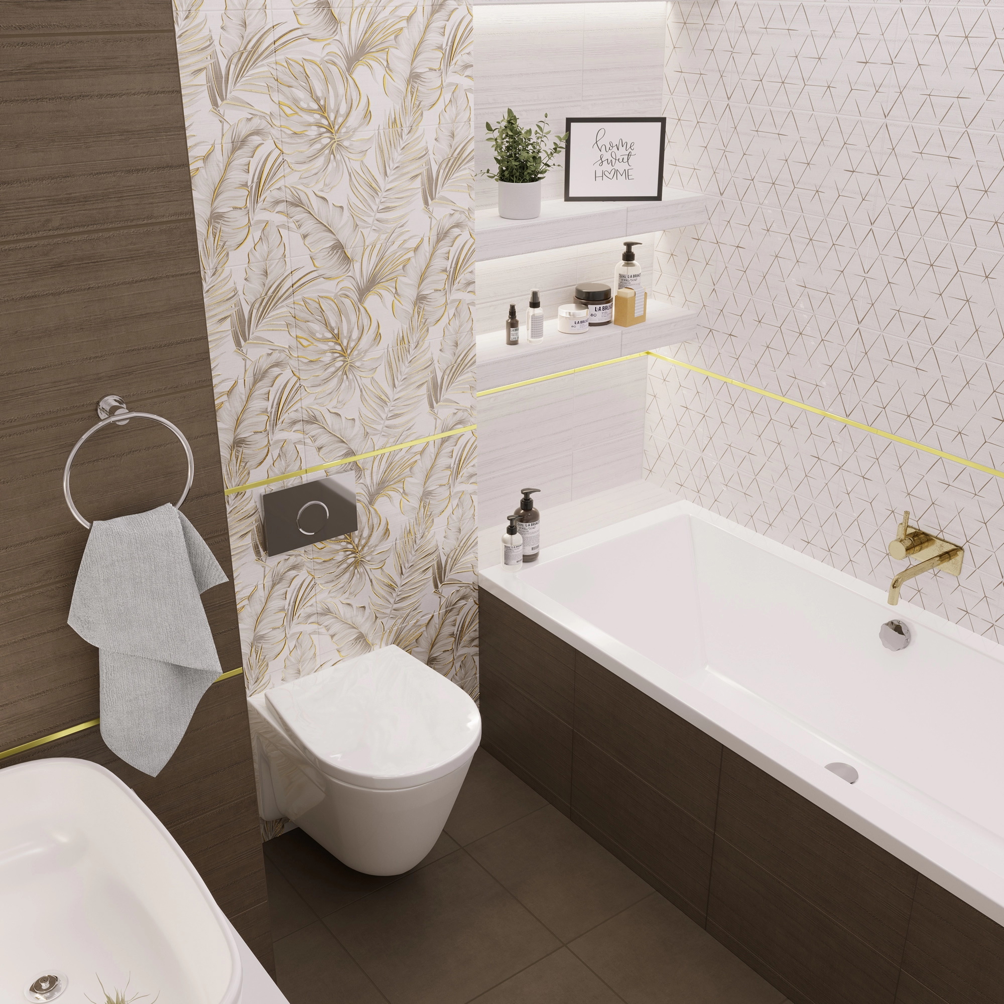 90458327 Плитка настенная GT803VG 50х25см коричневый Brasiliana STLM-0232228 GLOBAL TILE