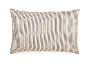 Льняная прямоугольная полосатая подушка