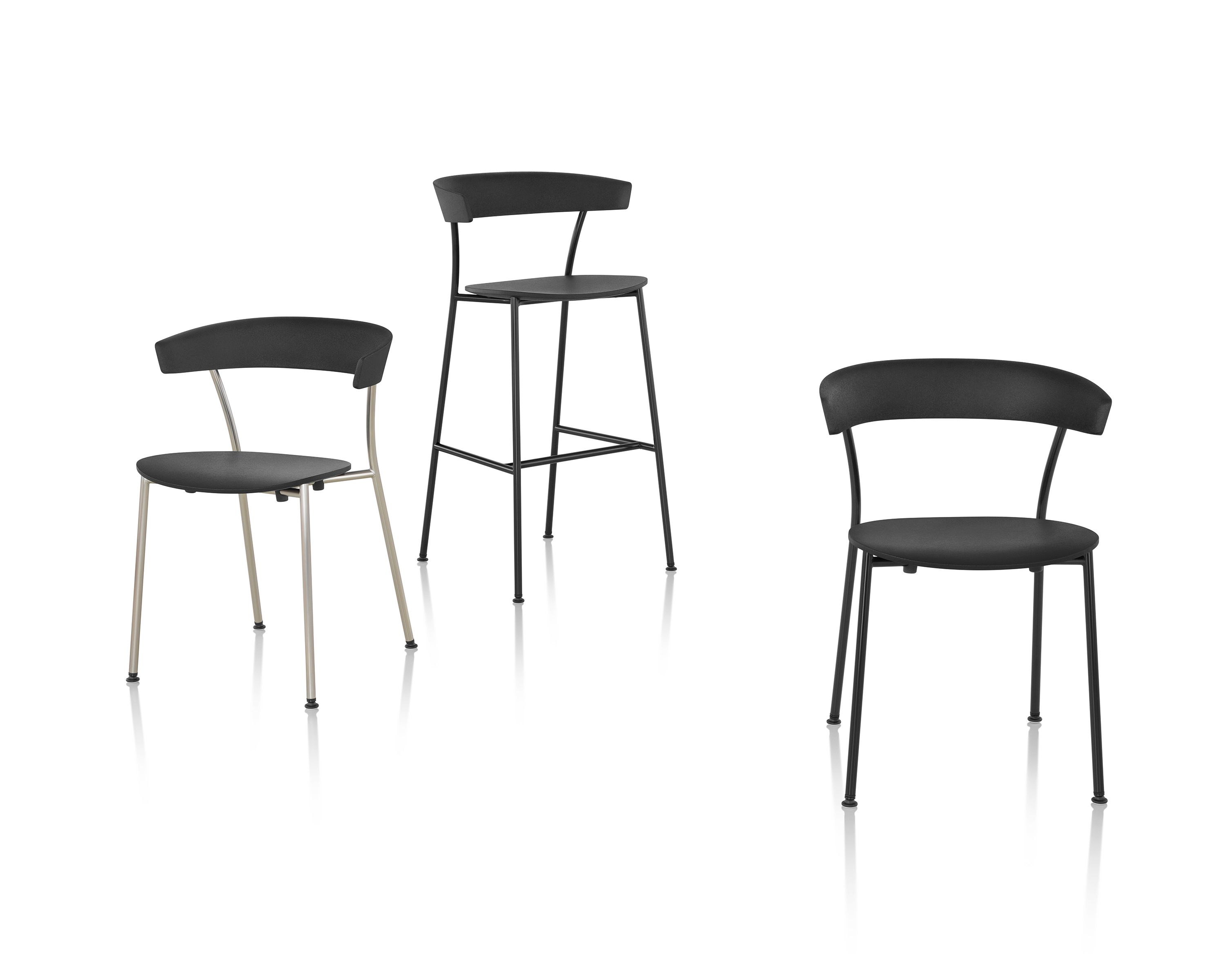 Стул со встроенной подушкой и деревянным или металлическим основанием Herman Miller Leeway ARCH-00054458 - Вид №7