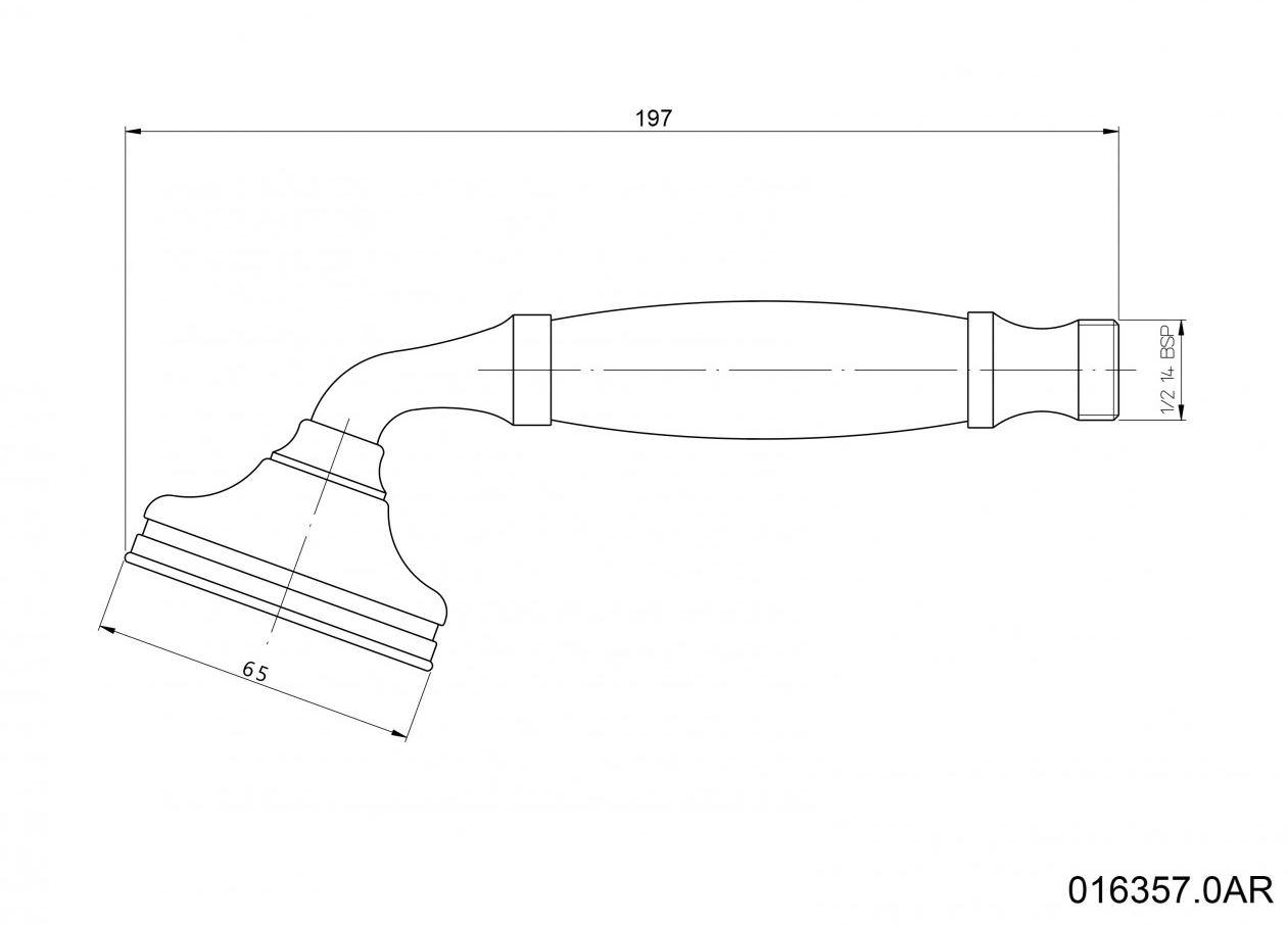 Bronces Mestre Ручной душ из металла в классическом стиле Shower system sun-id-1409326 - Вид №1