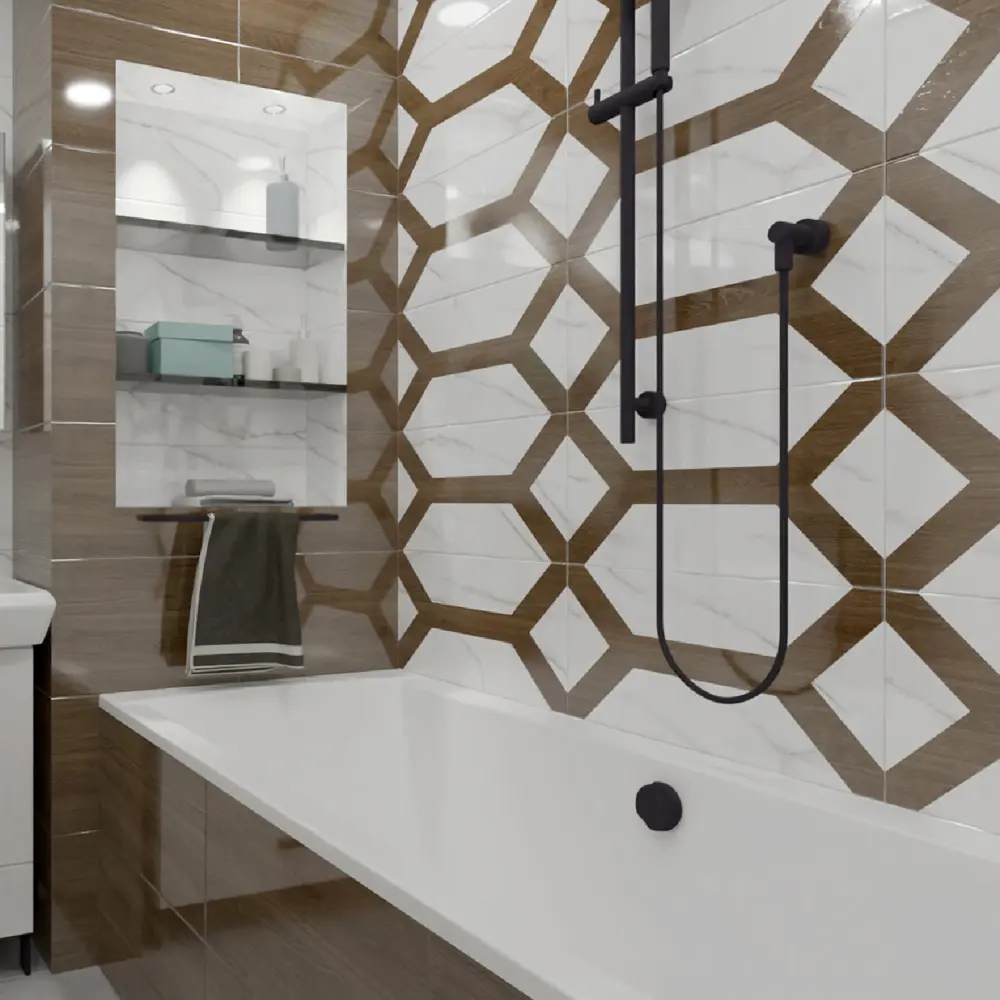 Нефрит-Керамика Луксор — настенная плитка серого цвета 30×60 см 89232599