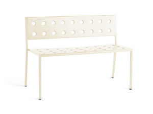 Стальная садовая скамейка с порошковым покрытием со спинкой