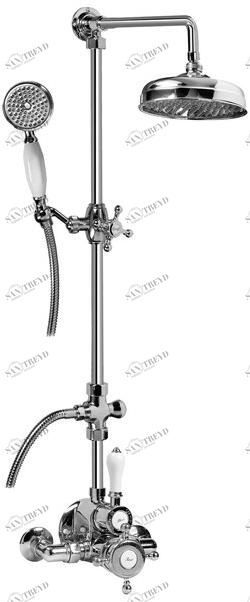 GRAFF Настенная душевая стойка с лейкой в ​​классическом стиле Canterbury 2341900