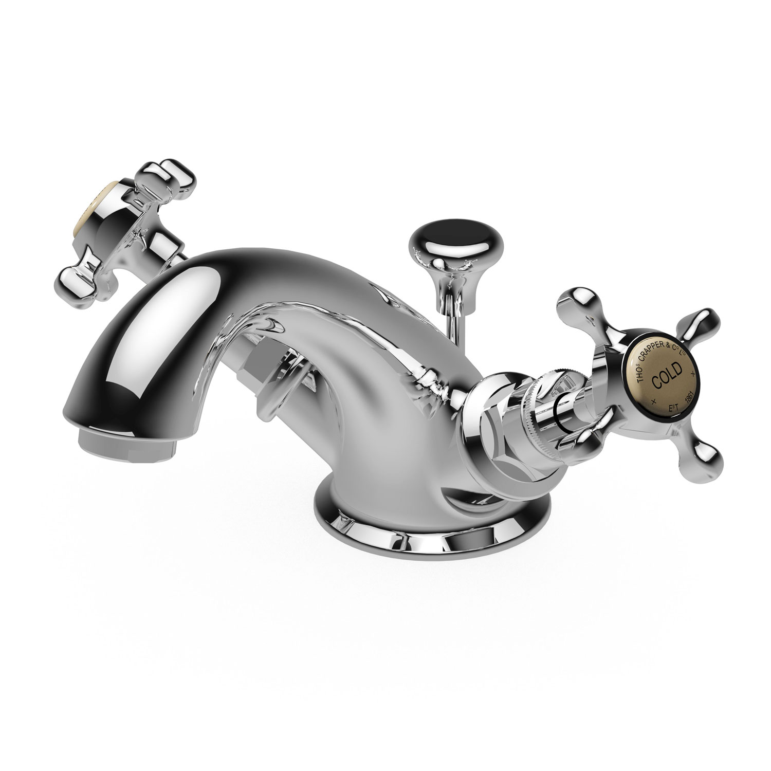 TCTAM401PB Смеситель для раковины Marlborough Monobloc Thomas Crapper  - Вид №1