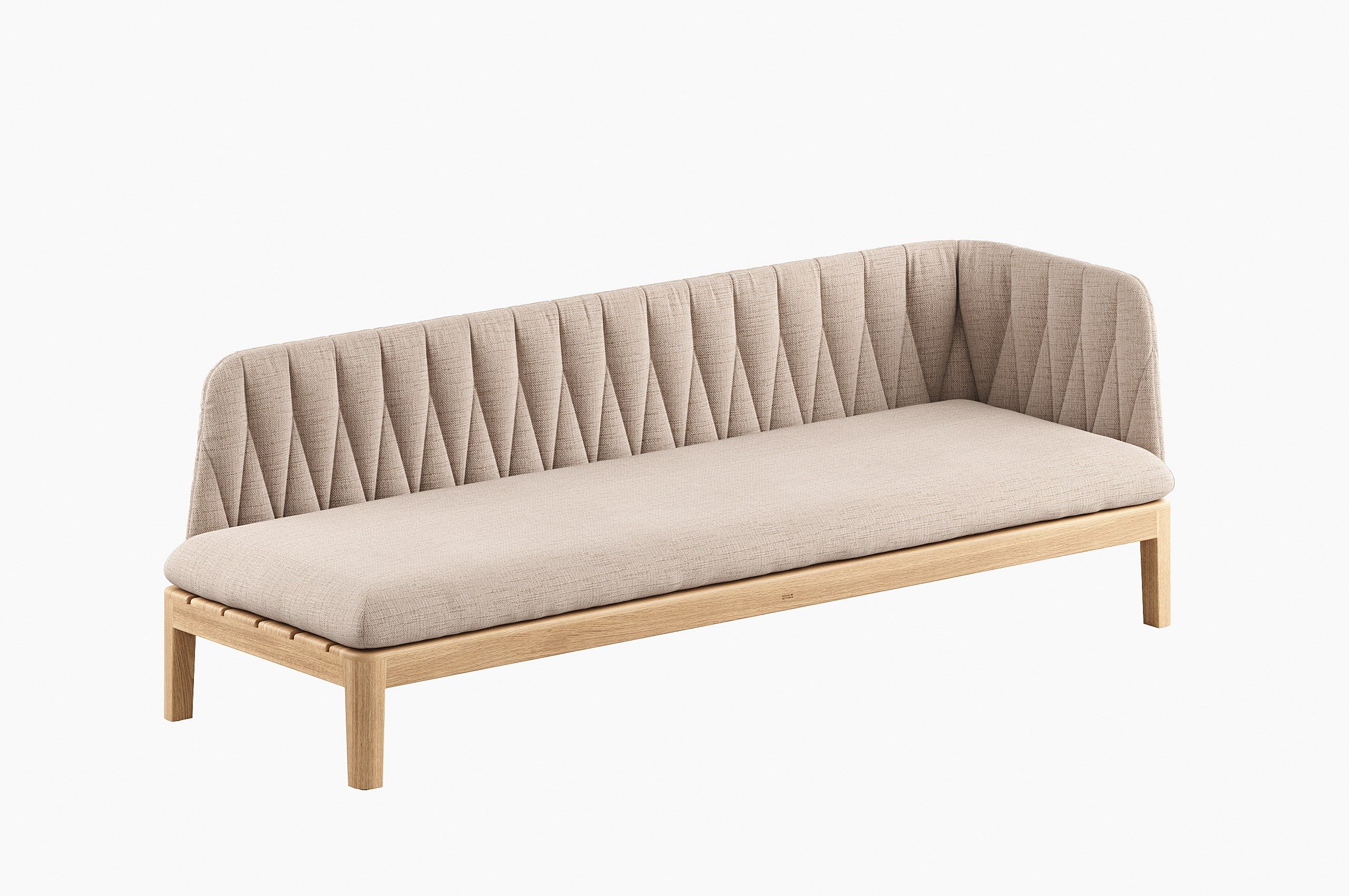 Садовая спальная кровать, обитая тканью и тиком Royal Botania Calypso Lounge ARCH-00150106 - Вид №10