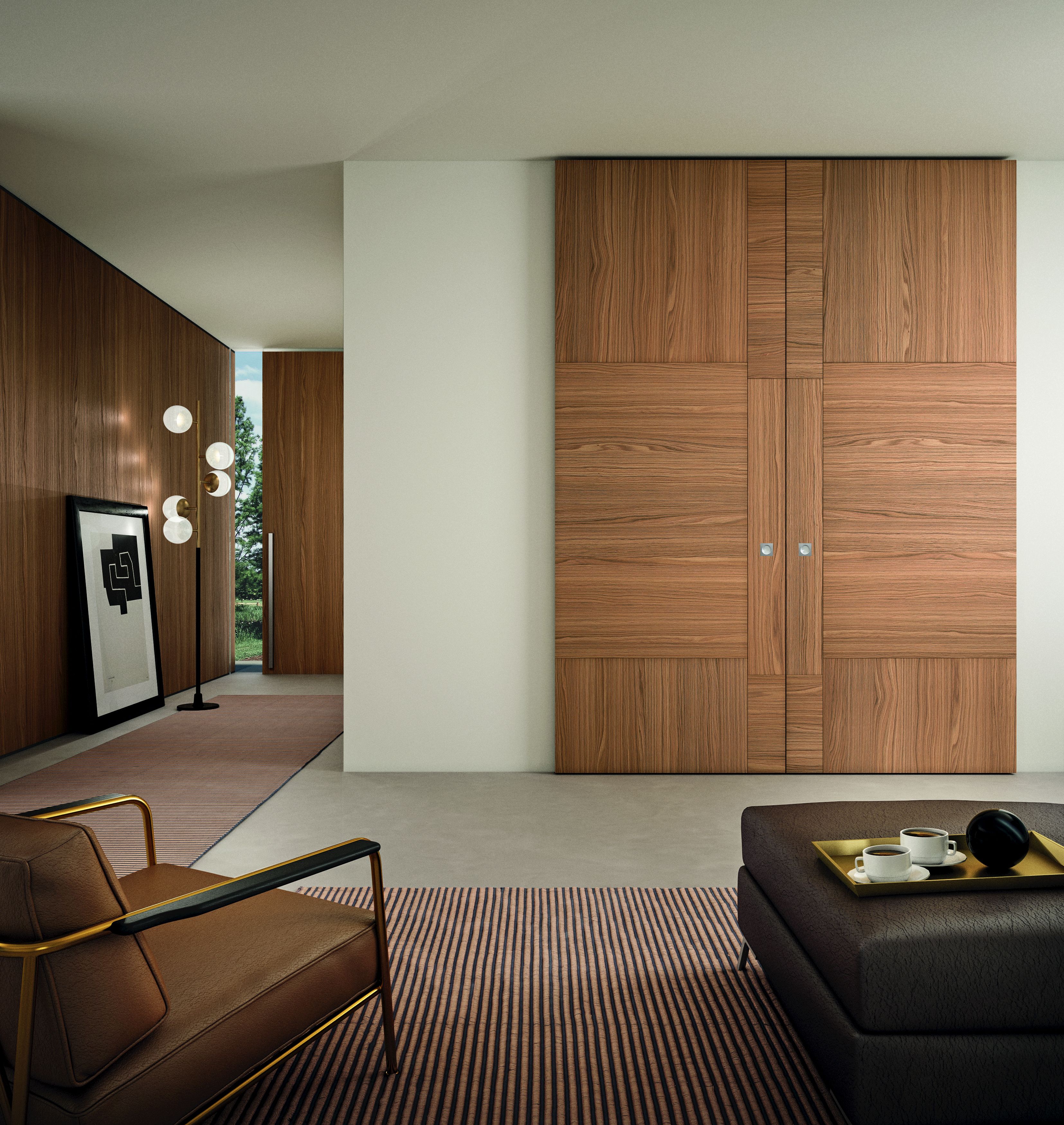 Безрамная дверь из ясеня PIVATO le porte раздвижные специальные ARCH-00006979 - Вид №1