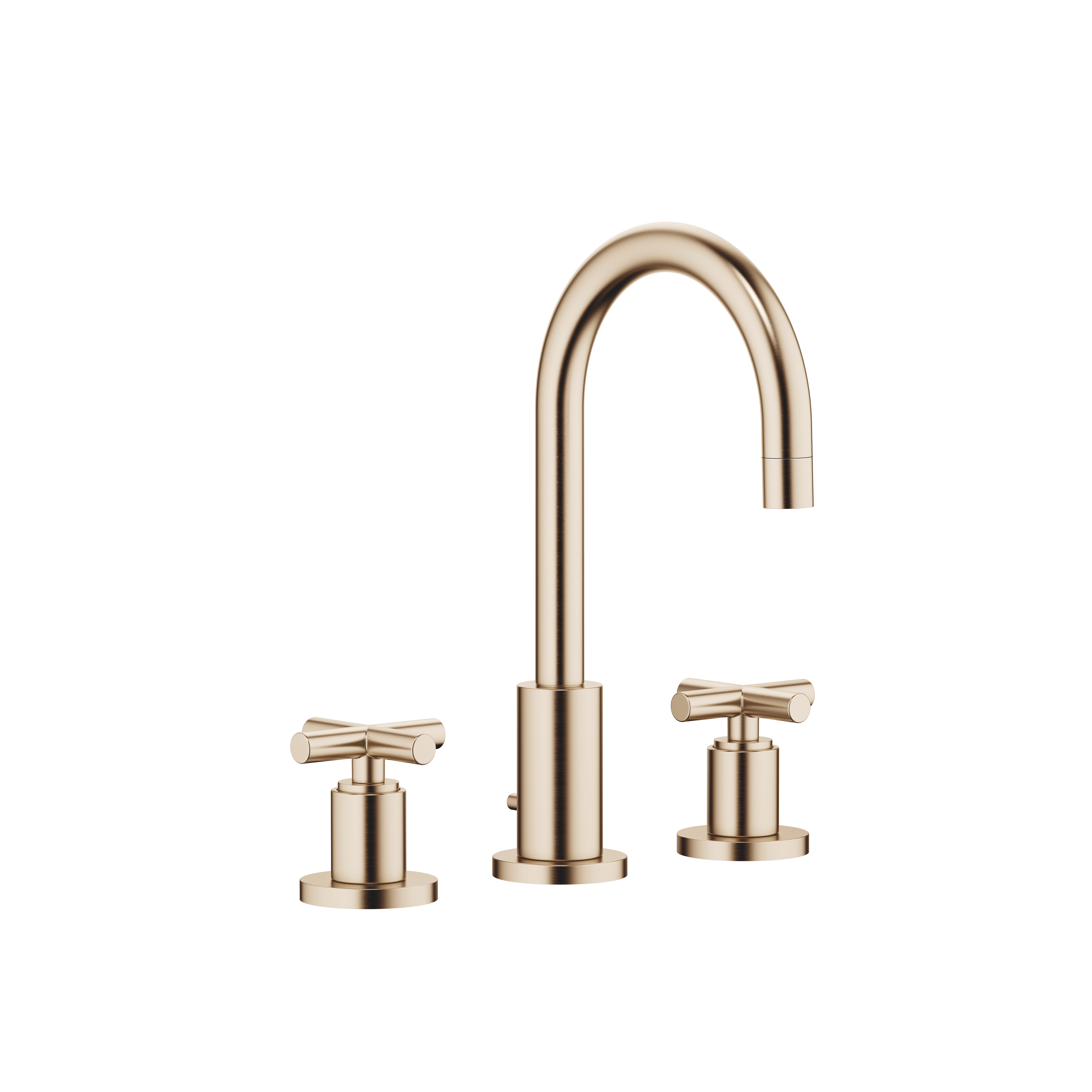 TARA Смеситель для раковины на три отверстия с донным клапаном - Brushed Champagne (22-каратное золото) 20710892-46 DornBracht