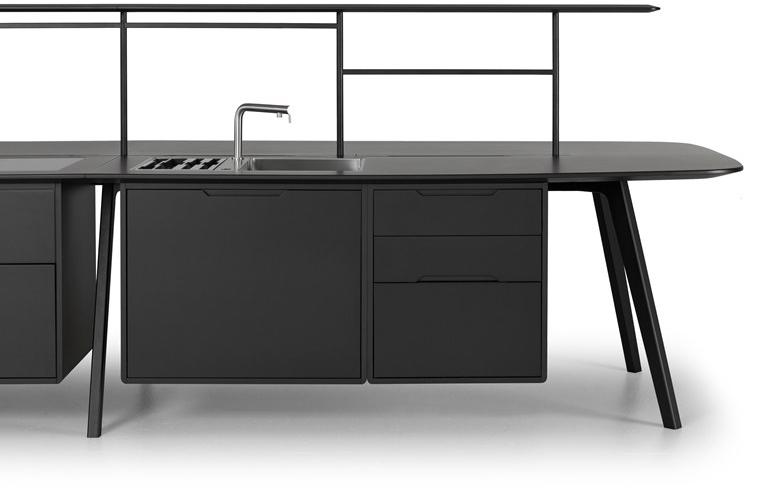 True Design Отдельностоящий деревянный кухонный модуль Wing sun-id-1379217 - Вид №2