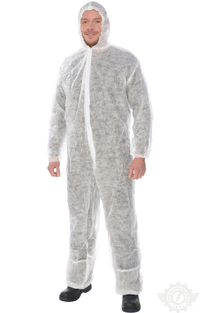 5047367 Комбинезон одноразовый КАСПЕР, 50 гр/м2  Одноразовая одежда размер XL Спецодежда 