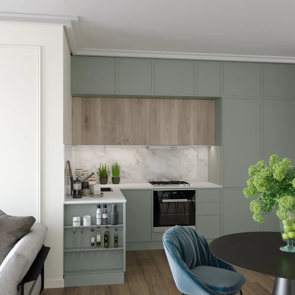 Столешница Арктик 240x60x2 см искусственный камень цвет белый Santreyd STLM-2062244 - Вид №6