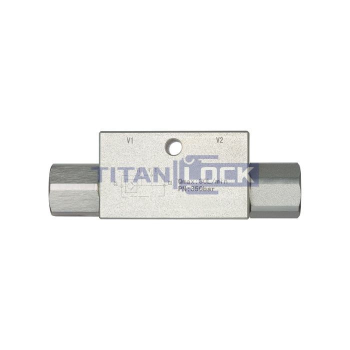 Гидрозамок односторонний, 1/4", BP/BP, сталь, TLSHL1/4FF TITAN LOCK  - Вид №2