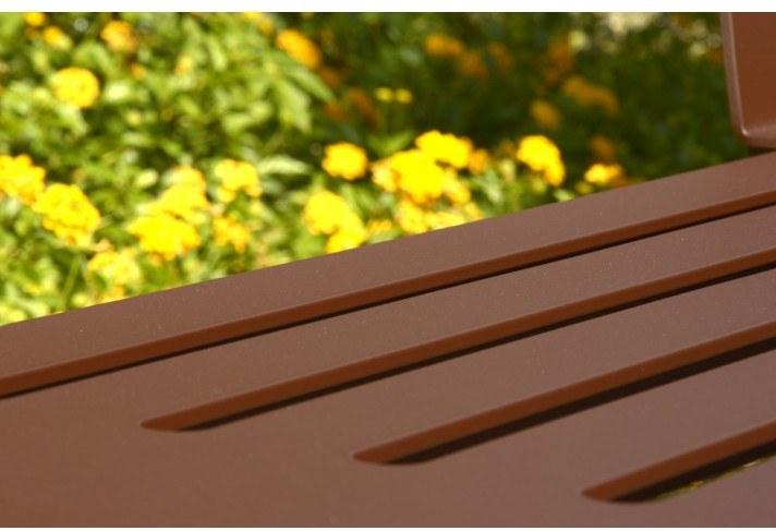 TrackDesign Скамья Corten ™ со спинкой Cut Osp05011 - Вид №6
