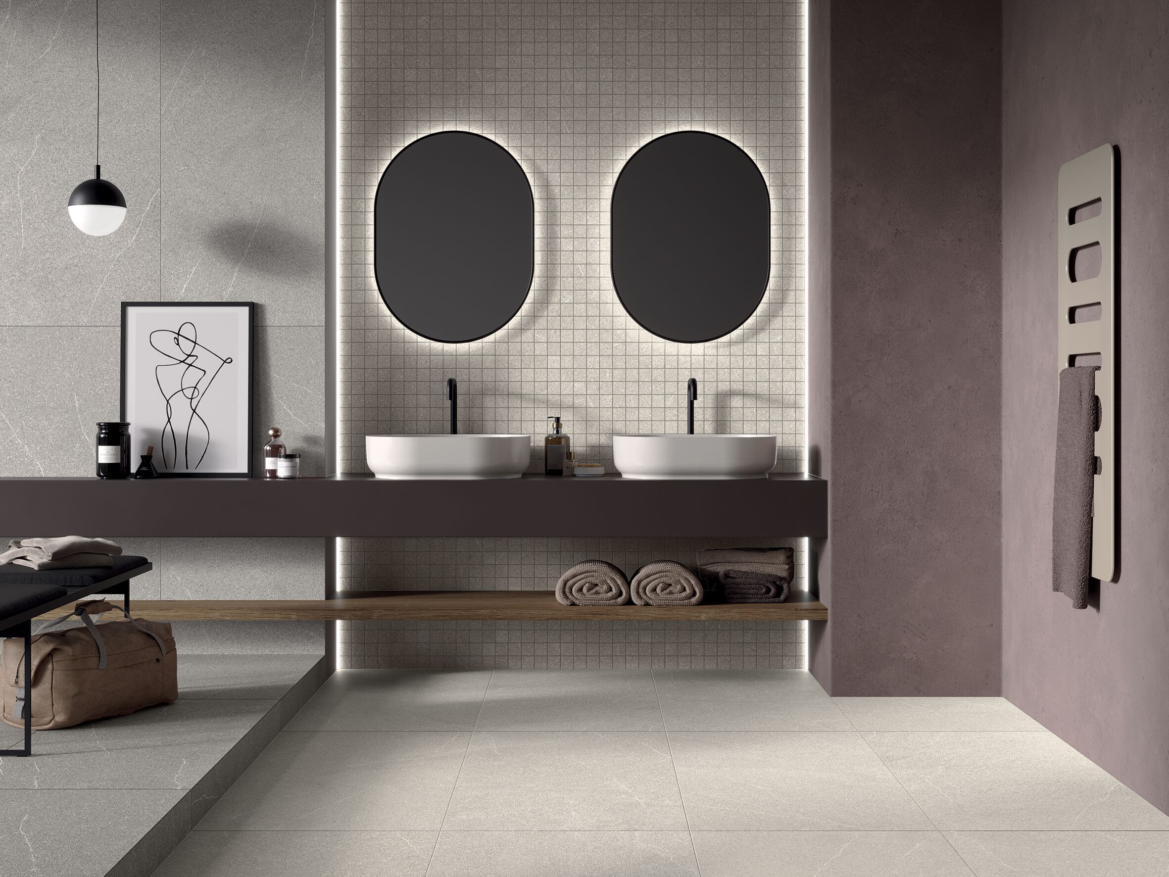 Пол / керамогранит с эффектом цемента MARINER Limeblend ARCH-00075048 - Вид №3