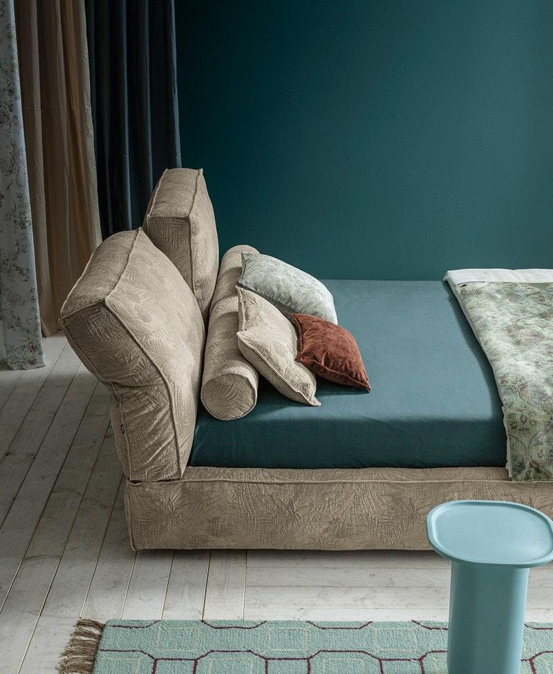 Twils Двуспальная кровать из ткани с регулируемым изголовьем Academy piuma sun-id-1492469 - Вид №1