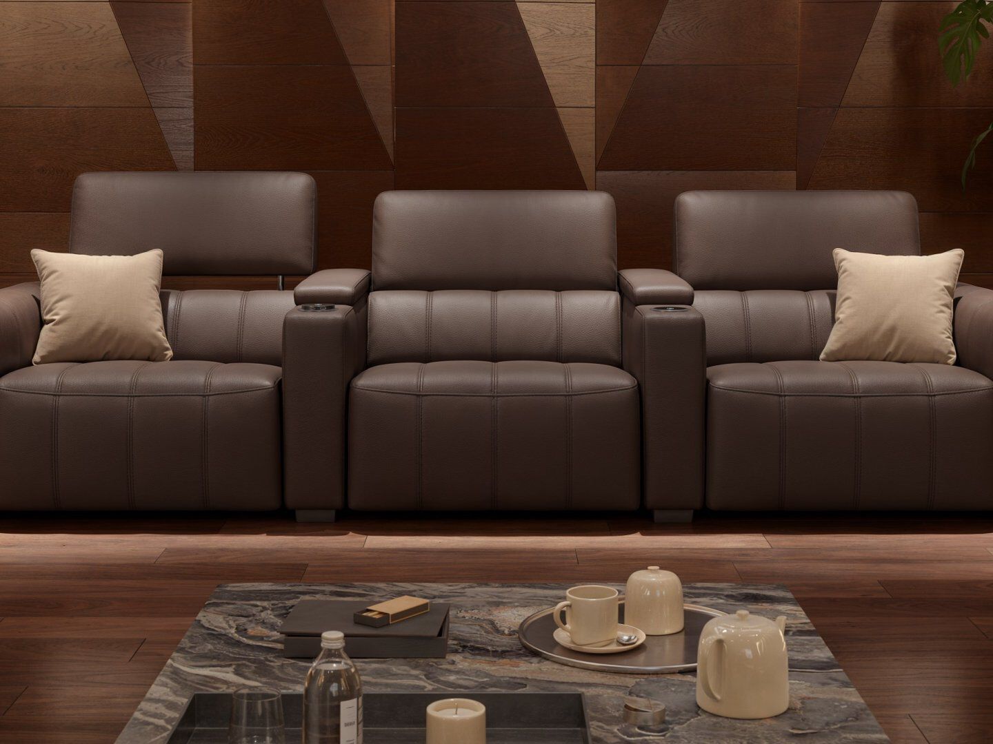 3-местный кожаный диван Sofanella Малибу ARCH-00074247 - Вид №6