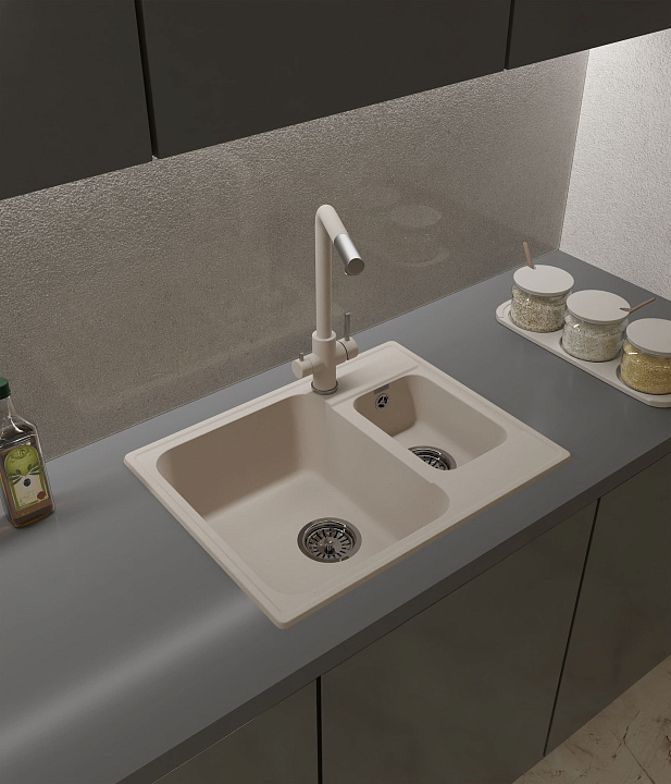 Кухонная мойка Кварц QUARZ S431 GranFest 9-S431 - Вид №1