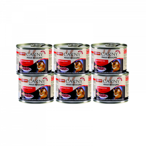 ПР0004575*6 Корм для кошек CARNY ADULTс отборной говядиной для взрослых кошек конс. 200гр (упаковка - 6 шт) Animonda