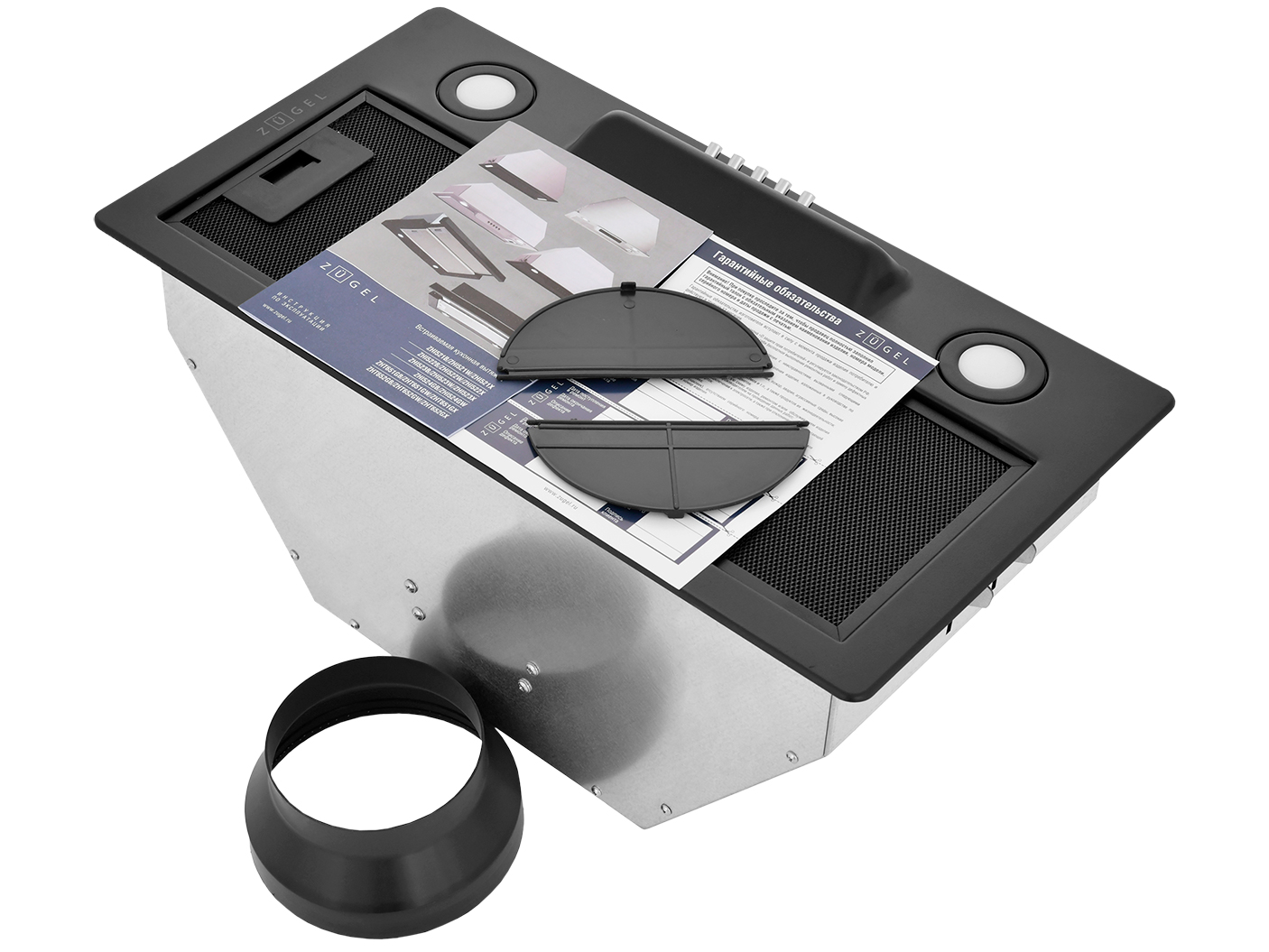 9175458 Вытяжка полновстраиваемая ZUGEL ZHI522B черный STDN-0022394 - Вид №18