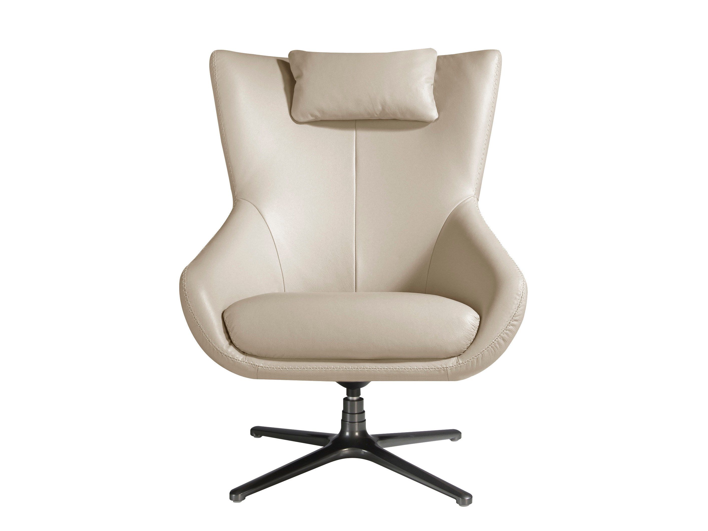 Кожаное вращающееся кресло с подлокотниками Angel Cerda 5090 ARCH-00094936 - Вид №1