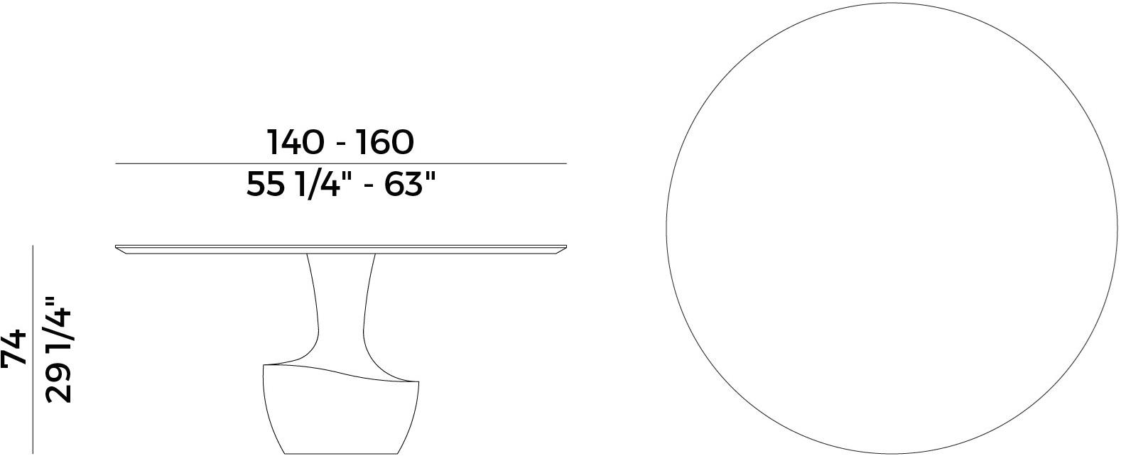 Круглый обеденный стол Anfora 879/t Santreyd - Вид №2