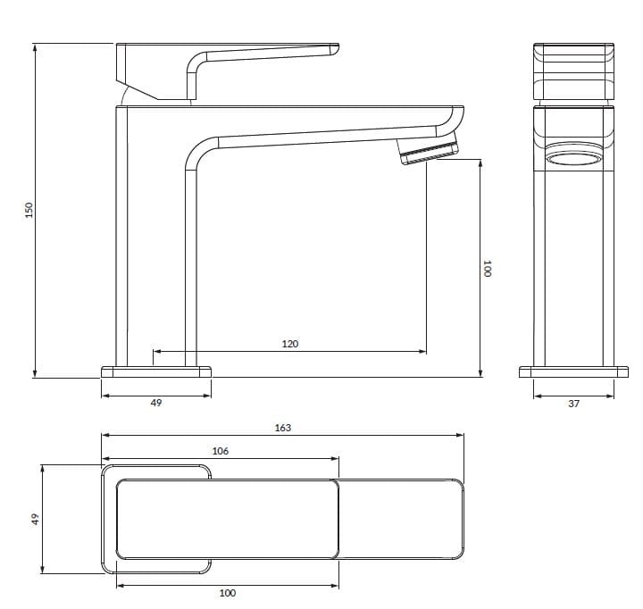 Смеситель для раковины OMNIRES ARCH-00141198 - Вид №9