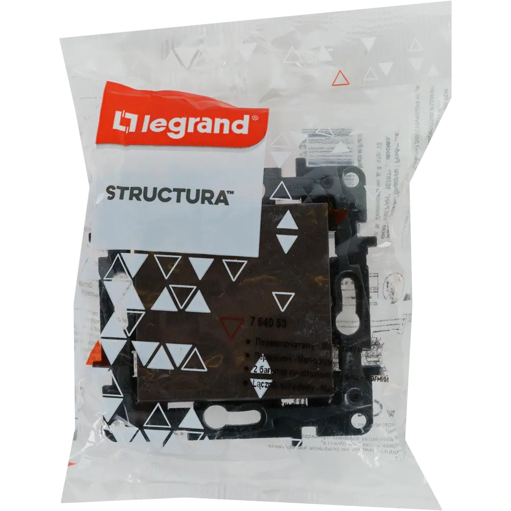 Переключатель одноклавишный - Legrand Structura - 10А 250В безвинтовые зажимы - магнезиум 82064611 STLM-2036660 - Вид №6