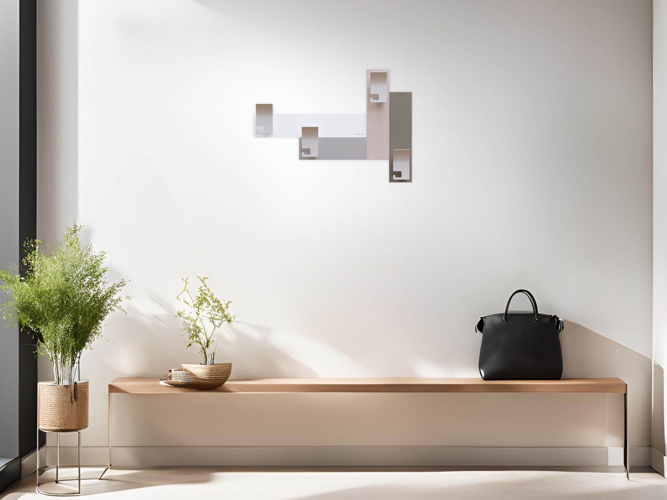 МДФ настенные вешалки CalleaDesign STRIPES 80 ARCH-00031787 - Вид №3