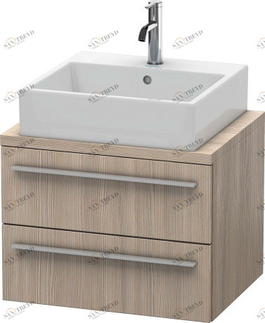 XL540503131 Тумбочка для компактной консоли X-Large #XL5405 600 x 478 мм Сосна серебристая, декор Duravit