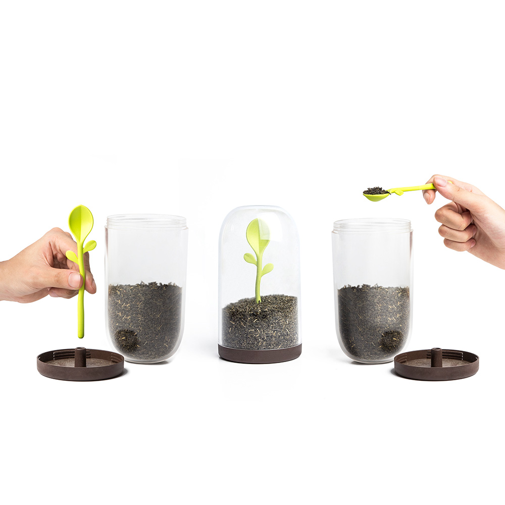 QL10205-BN Контейнер для сыпучих продуктов sprout jar Qualy  - Вид №2