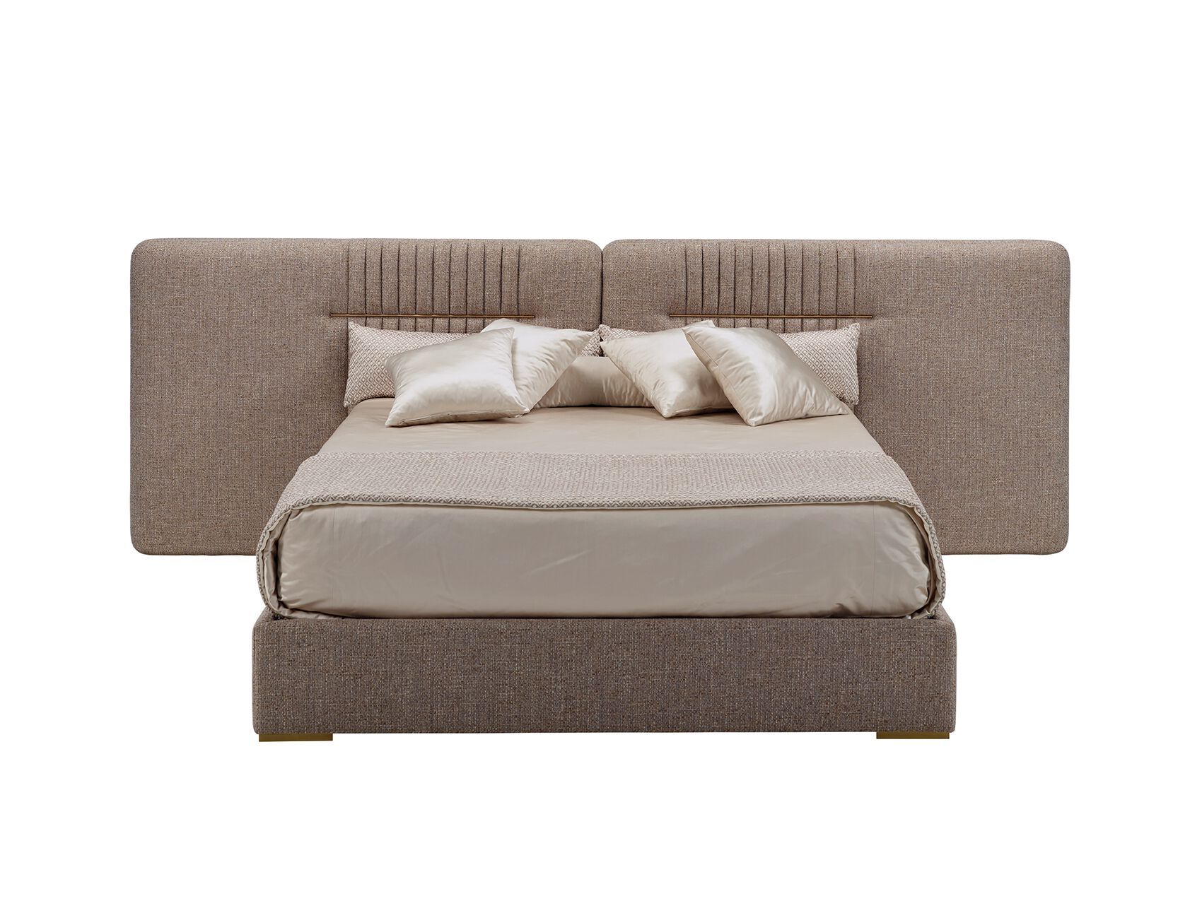 Двуспальная кровать из ткани с мягким изголовьем Casa Magna LOREN ARCH-00101838