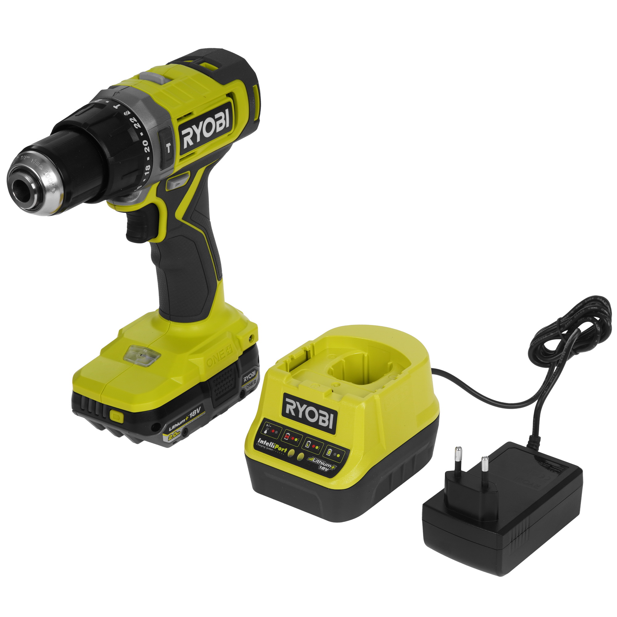 Дрель-шуруповерт Ryobi RPD18-2C42S ONE+ 18V 5481191 STDN-0105896 - Вид №1