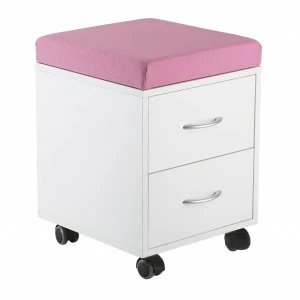 Тумбочка детская на колесиках розовая FunDesk SS15W Pink FUNDESK  00-3948565 Белый;розовый