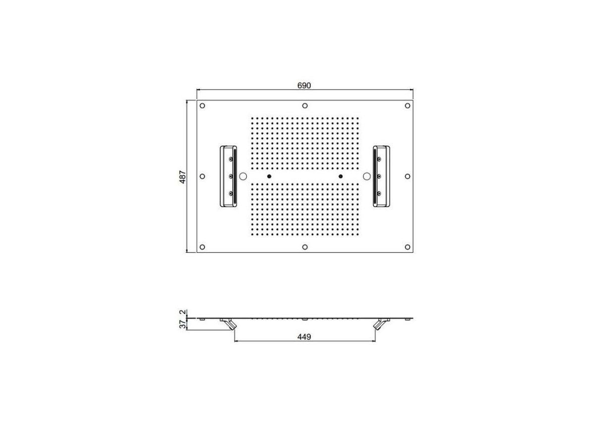 Многофункциональная встраиваемая душевая головка CARIMALI MYDREAM 700X500 ARCH-00063120 - Вид №2