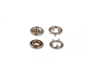 16 (1213-030 №2) Кнопка рубашечные Baby металл d 9.7 мм никель KOH-I-NOOR Hardtmuth