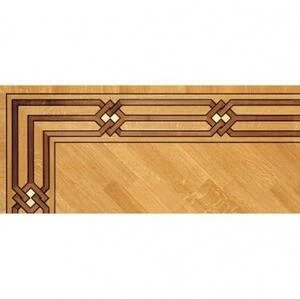 Художественный паркет Da Vinci Паркетный Бордюр 26-176 Орех Европейский (Грецкий) Селект (Гладкая) 1000х200 мм.