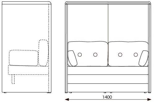 Glimakra of Sweden Диван из ткани с высокой спинкой Limbus sun-id-1437986 - Вид №4