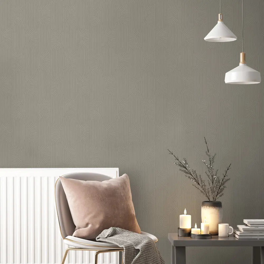 Обои флизелиновые Аспект Ру Миранда темно-бежевые 1.06 м 78032-42 STLM-2147325 - Вид №3