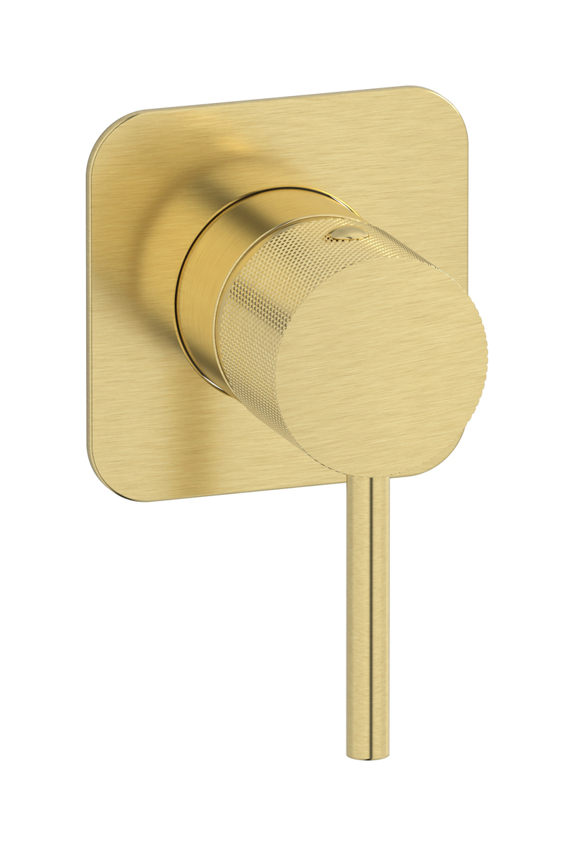 Внешние части встроенного смесителя на 1 потребителя. WE ARE IB id300is Brushed Pale Gold Industria