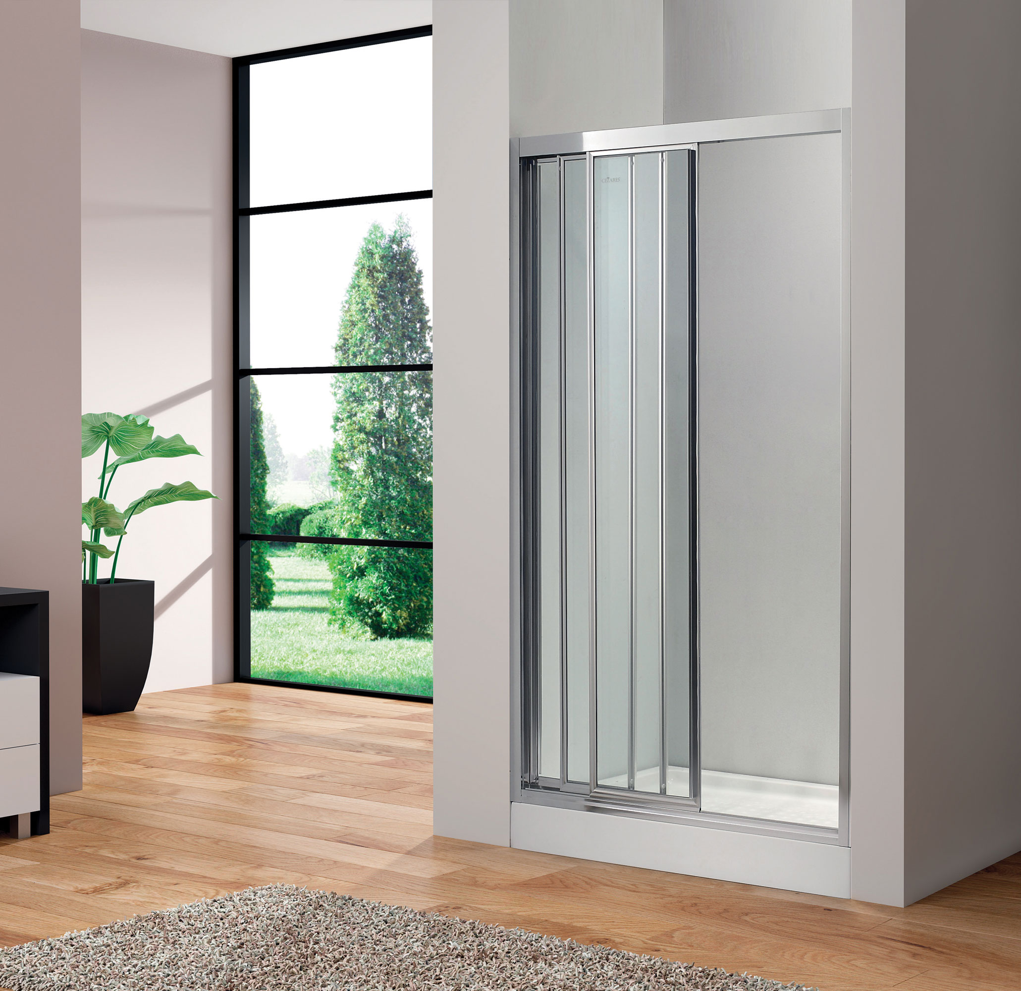 Душевая дверь в нишу CEZARES FAMILY-B-BF-3-170-C-Cr - Вид №1