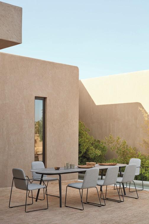 Обеденный стул лава лотос воробей Manutti Loop MNST77 - Вид №8